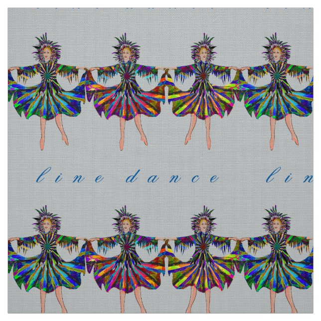line dance fabric (Swatch)