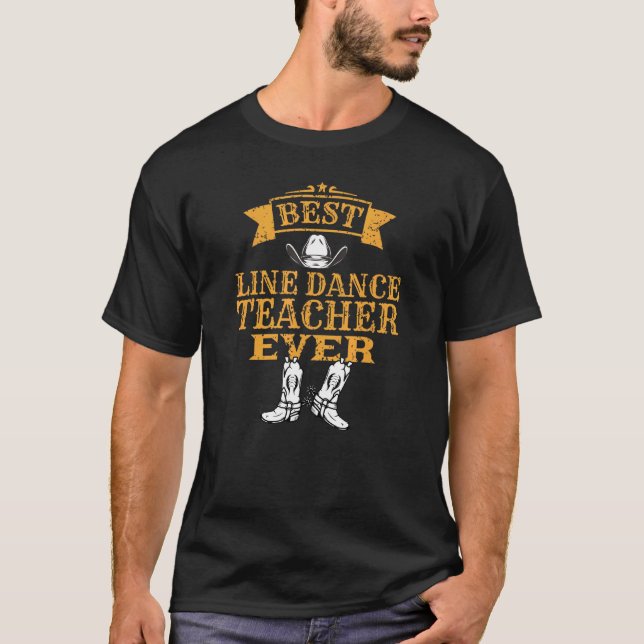 Line Dance Instructor Inspired Line Dancing Relate T-Shirt (Front)
