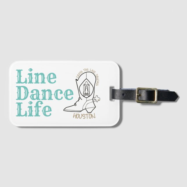 Line Dance Life Tote Bag Luggage Tag (Front Horizontal)