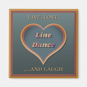 Line dance linedancing decor gift magnet