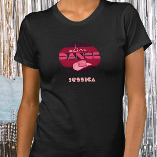 Line dance Love Cowboyhat pink T-Shirt