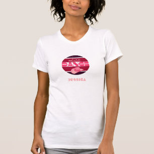 Line dance Love Cowboyhat pink T-Shirt