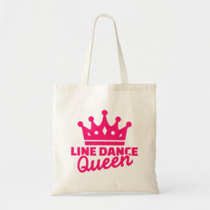 Line dance queen tote bag