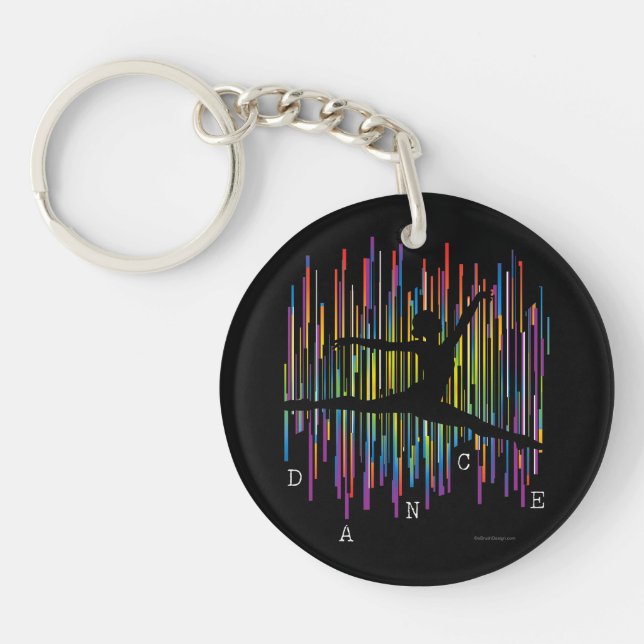 Line Dancer (v1) Keychain (Front)