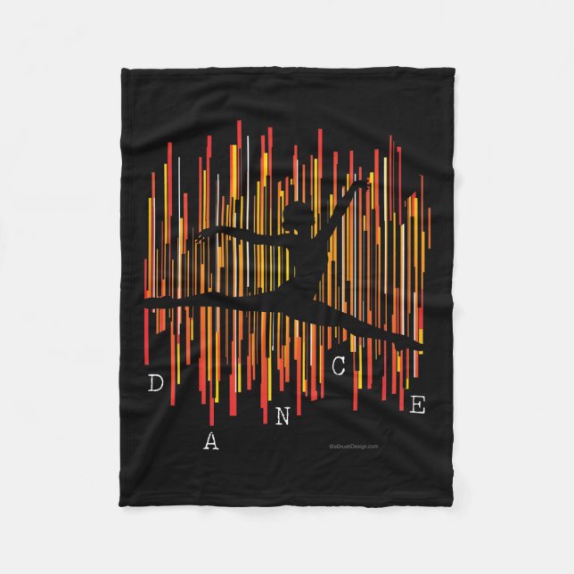 Line Dancer (v3) Fleece Blanket (Front)