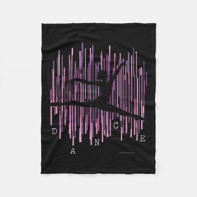 Line Dancer (v4) Fleece Blanket (Front)