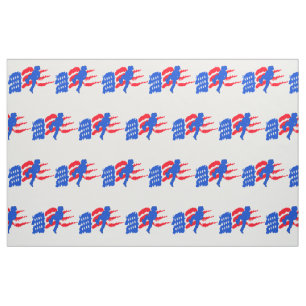 Line Dancer With American Flag Fabric