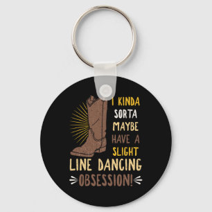 Line Dancing Choreographed Group Dancer Dance Teac Keychain