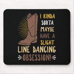 Line Dancing Choreographed Group Dancer Dance Teac Mouse Pad
