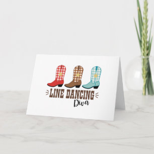 Line Dancing Diva Card