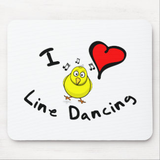 Line Dancing Gift Items - I Heart Line Dancing Mouse Pad