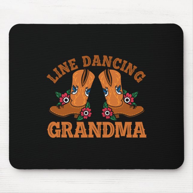Line Dancing Grandma 1  Mouse Pad (Front)