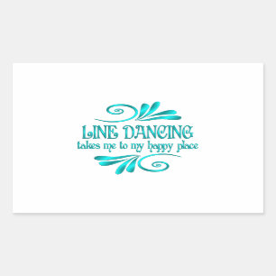 Line Dancing Happy Place Sticker