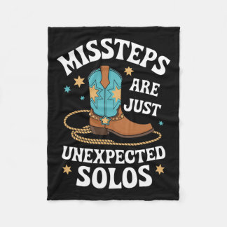Line Dancing Missteps Are Just Unexpected Solos Li Fleece Blanket