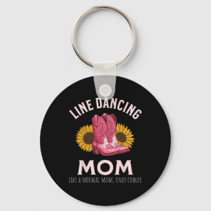 Line Dancing Mom Mother's Day Country Western Keychain