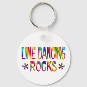 Line Dancing Rocks Keychain