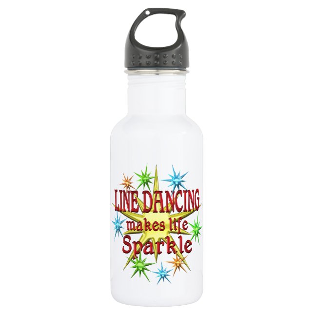 Line Dancing Sparkles 532 Ml Water Bottle (Front)