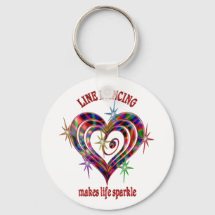 Line Dancing Sparkles Keychain