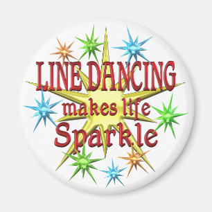 Line Dancing Sparkles Magnet