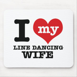 Line dancing Wife Mouse Pad