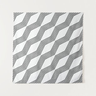 Line diagonal stripe angular tapestry