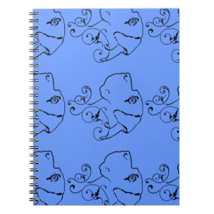 Line Drawing Great Dane Head Notebook