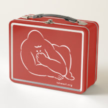 Line drawing of Ishmael on lunch box.