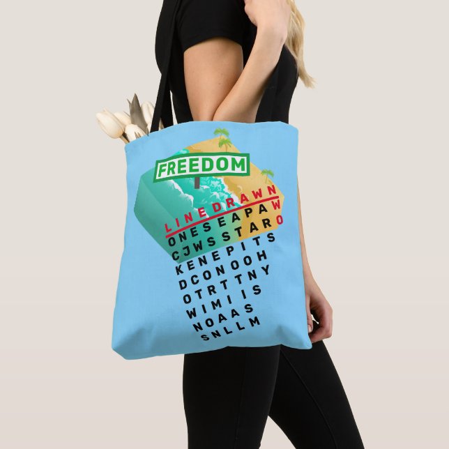 Line drawn Tote Bag (Close Up)