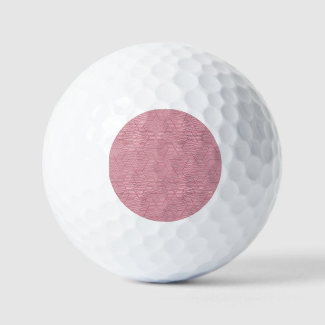 Line Geometry: Modern Vintage Texture Golf Balls (Front)