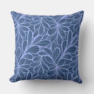 Line Leaf Patterns Graphic Throw Pillow