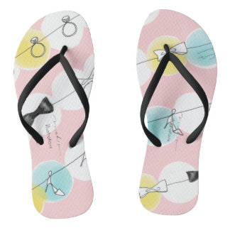 Line Line Ribbons Shoes Flip Flops