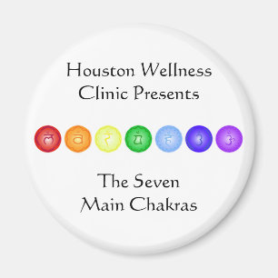 Line of 7 Chakras Magnet