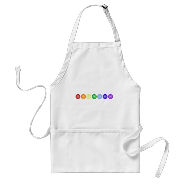 Line of 7 Chakras Standard Apron (Front)