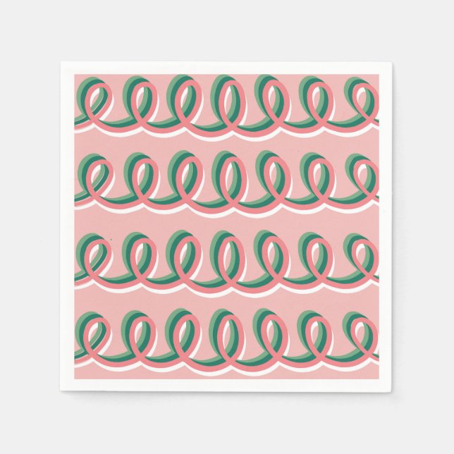 Line of Loops Napkin (Front)