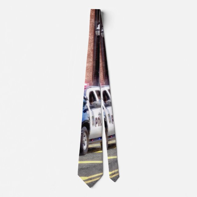 Line of Police Cars Tie (Front)