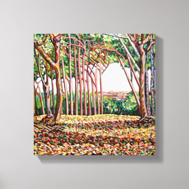 Line of Trees 2009 Canvas Print (Front)