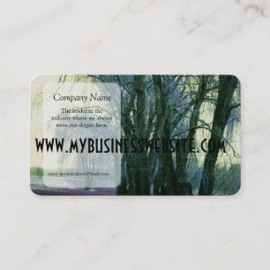 Line of Weeping Willow Trees Business Card