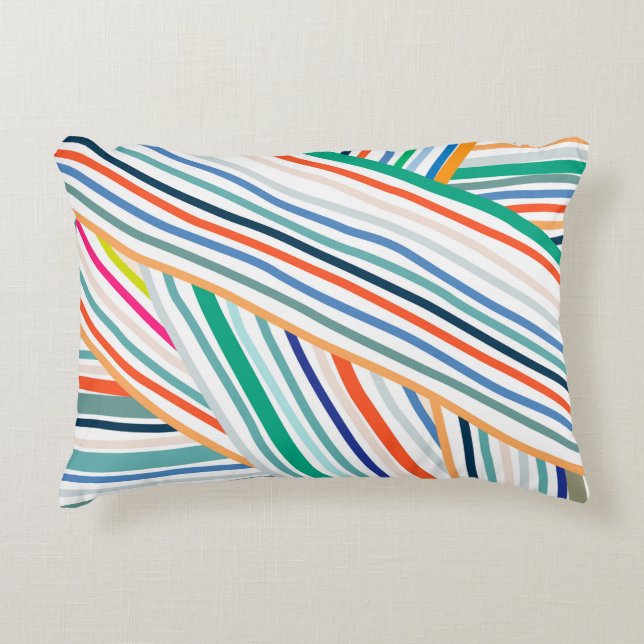 Line Pattern Accent Pillow (Front)