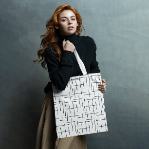 Line Pattern Tote Bag