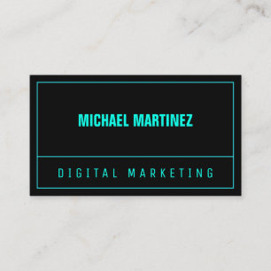 Line split neon colour modern business card