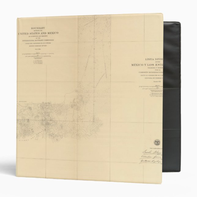 Linea Divisoria Entre Mexico 4 Binder (Front/Inside)