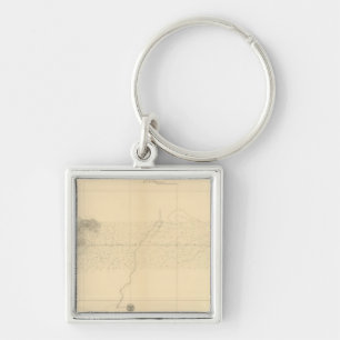 Linea Divisoria Entre Mexico 7 Keychain