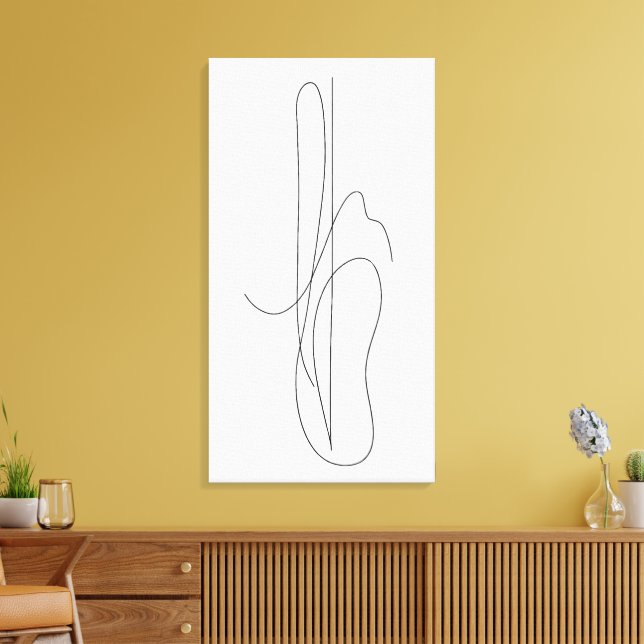 Linear Composition 1 Canvas Print (Insitu(LivingRoom))
