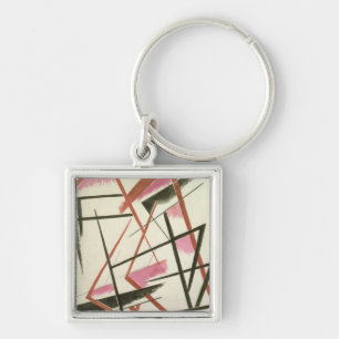 Linear Construction, c.1921 (gouache on paper) Keychain