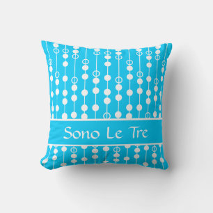 Linear Dot #5 @ SonoLeTre with monogram Throw Pillow