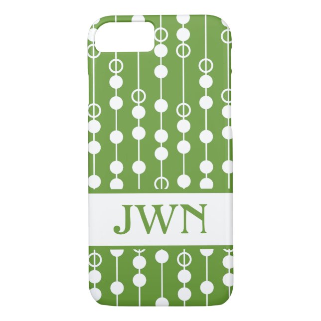 Linear Dot #7 with monogram Case-Mate iPhone Case (Back)