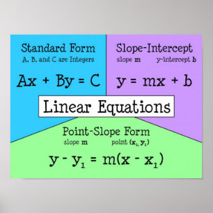 Linear Equations Poster