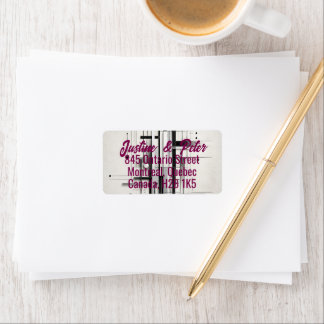 Linear Harmony | Minimalist Abstract Line Label