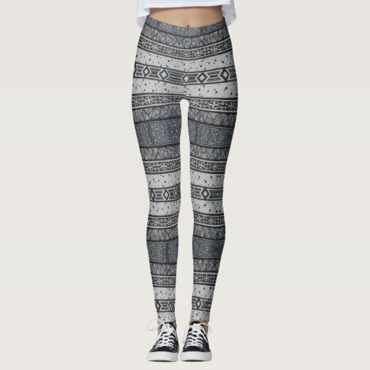 Linear Patterned Stripes Leggings