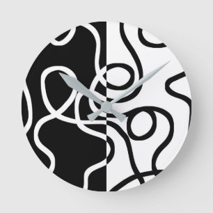 Linear Persuasion I: Abstract Black & White Round Clock
